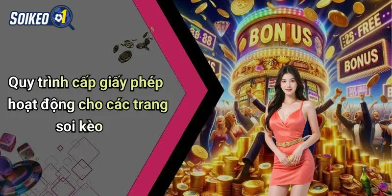 Quy trình cấp giấy phép hoạt động cho các trang soi kèo