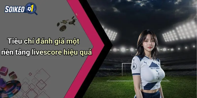 Tiêu chí đánh giá một nền tảng livescore hiệu quả