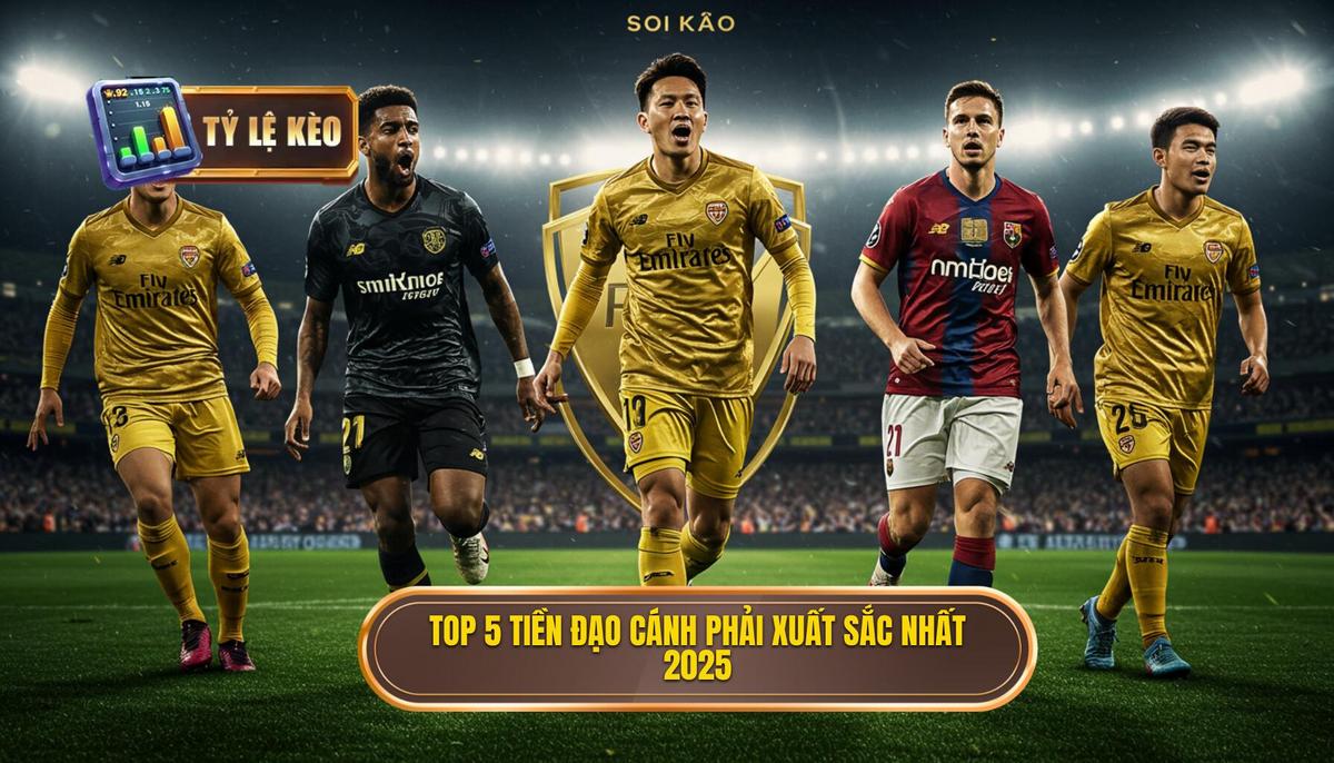 Top 5 tiền đạo cánh phải xuất sắc nhất 2025