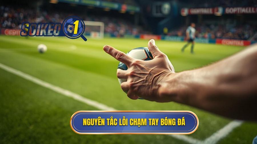1. Nguyên tắc lỗi chạm tay bóng đá