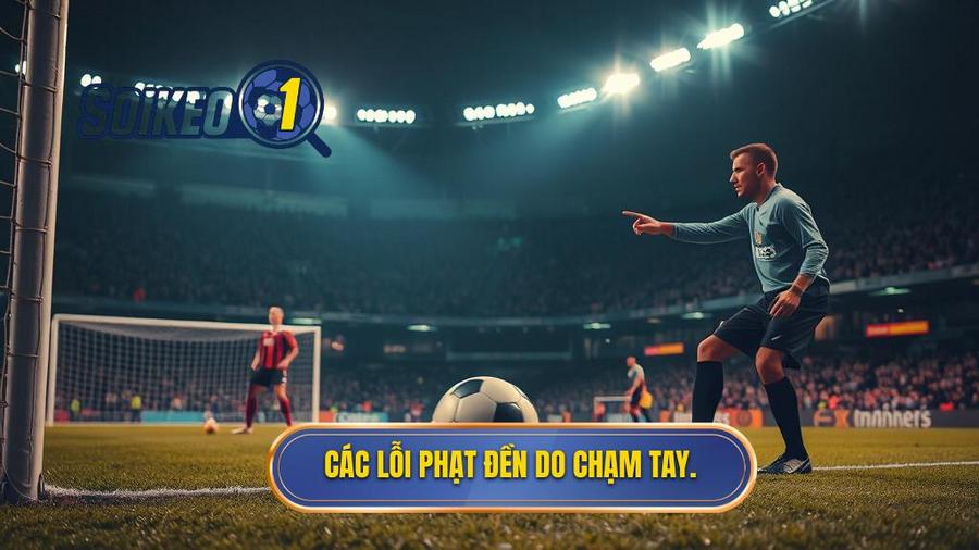3. Các lỗi phạt đền do chạm tay.