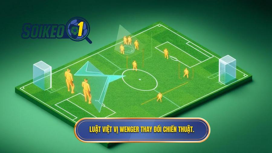 3. Luật việt vị Wenger thay đổi chiến thuật.