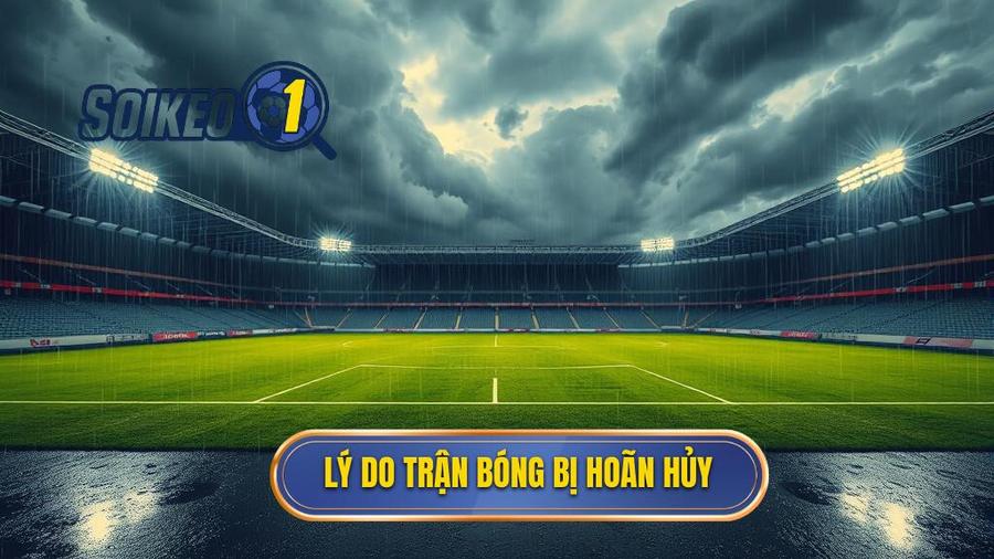 Lý do trận bóng bị hoãn hủy