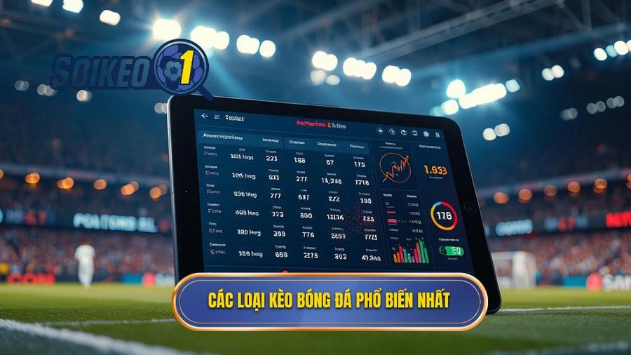 Các loại kèo bóng đá phổ biến nhất