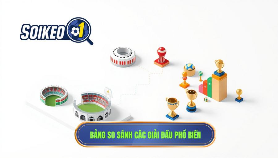 Bảng so sánh đặc điểm các giải đấu phổ biến
